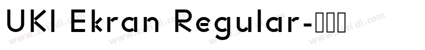 UKl Ekran Regular字体转换